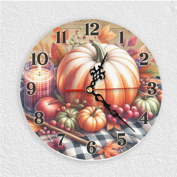 Wanduhr aus Glas mit Wichtel Cowboy Motiv